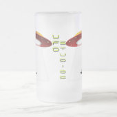 UFO-Studio-Tasse Mattglas Bierglas (Mittel)