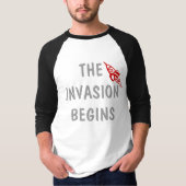 UFO-T - Shirt - Die Invasion beginnt (Vorderseite)