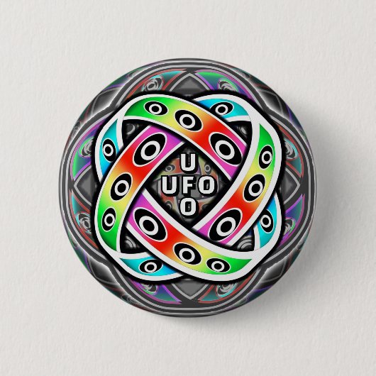UFO - Täusche das Auge Button (Vorderseite)
