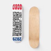 UFO TEXAS GUNS Skateboard (Vorderseite)