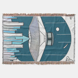 Ufo Throw Blanket Decke