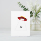 UFO-Toilette Postkarte (Stehend Vorderseite)