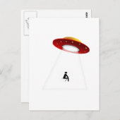 UFO-Toilette Postkarte (Vorne/Hinten)