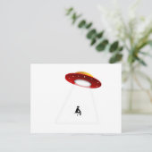 UFO-Toilette Postkarte (Stehend Vorderseite)