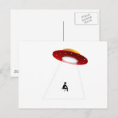 UFO-Toilette Postkarte (Vorne/Hinten)
