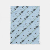 UFO Trio Fleecedecke (Vorderseite)