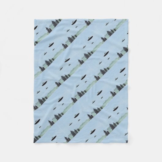 UFO Trio Fleecedecke (Vorderseite)