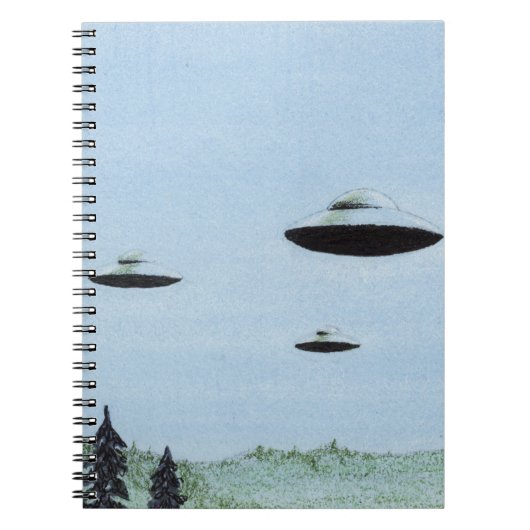 UFO Trio Notizblock (Vorderseite)