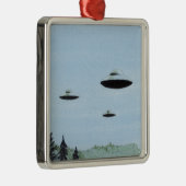UFO Trio Ornament Aus Metall (Rechts)