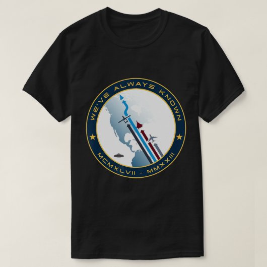 UFO UAP Nicht identifizierte Flying Object Alien W T-Shirt (Design vorne)