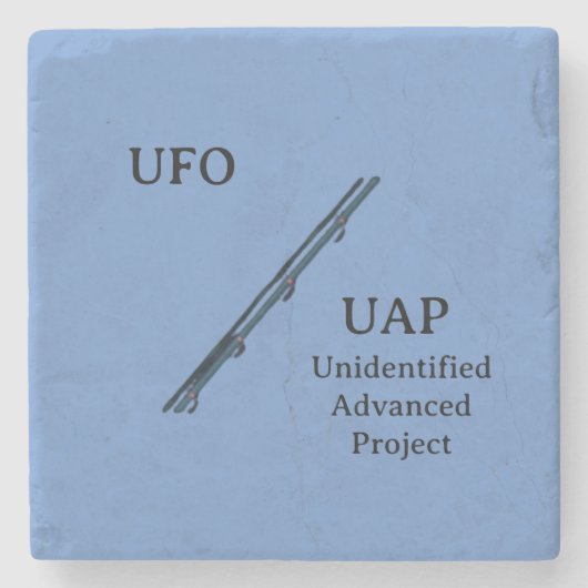 ufo / uap steinuntersetzer (Vorderseite)
