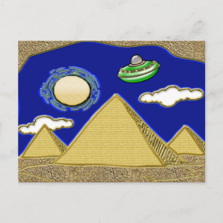 UFO über Ägypten Postkarte