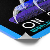 UFO über Chicago - Buckingham Fountain Poster (Ecke)