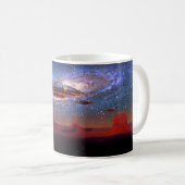 UFO über Monument-Tal-Tasse Kaffeetasse (VorderseiteRechts)