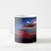 UFO über Monument-Tal-Tasse Kaffeetasse (Vorderseite Links)