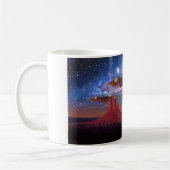 UFO über Monument-Tal-Tasse Kaffeetasse (Links)
