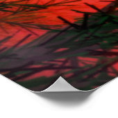 UFO über Wald Poster (Ecke)