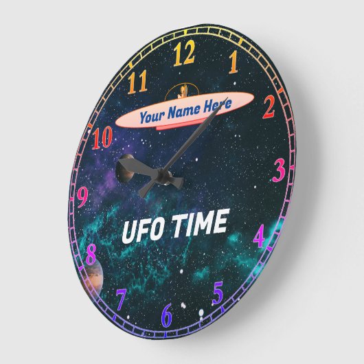 UFO-Uhr Große Wanduhr (Winkel)