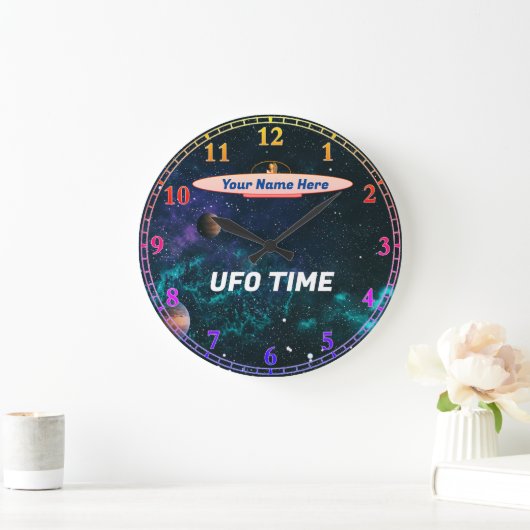 UFO-Uhr Große Wanduhr (Zuhause)