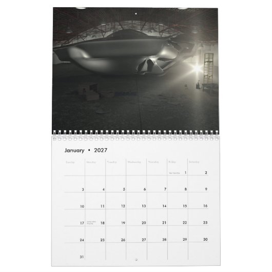 UFO und Alien Kalender (Jan 2027)
