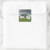 UFO- und Ancient Stone Circle Sticker (Tasche)