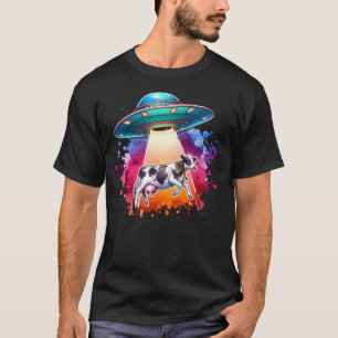 Ufo und Kuh T-Shirt