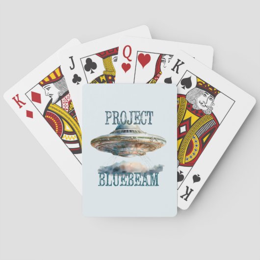 UFO Verschwörungstheorie Spielkarten (Rückseite)