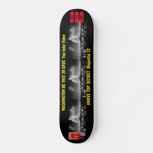 UFO WASH DC 1952 Skateboard (Vorderseite)