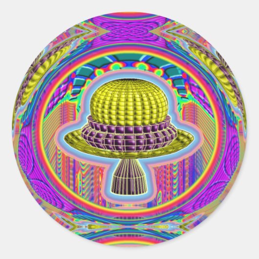 UFO Wisdom Sticker (Vorderseite)