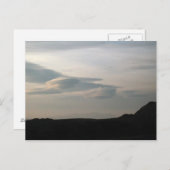 UFO-Wolken Postkarte (Vorne/Hinten)