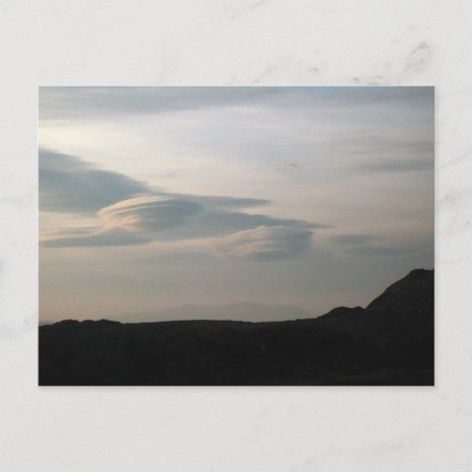 UFO-Wolken Postkarte (Vorderseite)