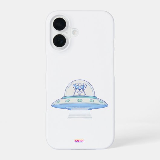 Ufodog logo1 iPhone 16 hülle (Rückseite)