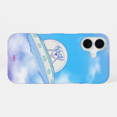 Ufodog logo 45g Clouds2 iPhone 16 Hülle (Rückseite (Horizontal))