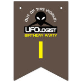 UFOlogist Party, Geburtstag Wimpelkette (Dritte Fahne)