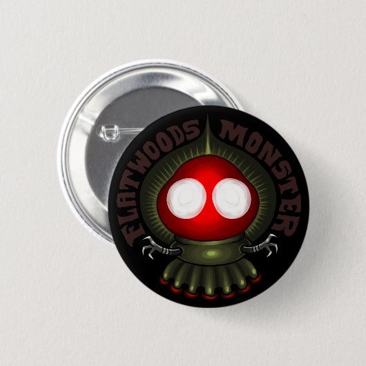 UFOLOGY: Das Flatwoods Monster Button (Vorne & Hinten)