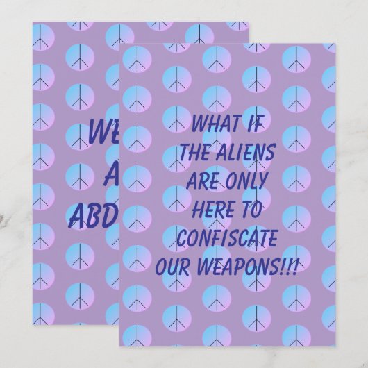 Ufomentführung Geschenk Einladung (Vorne/Hinten)