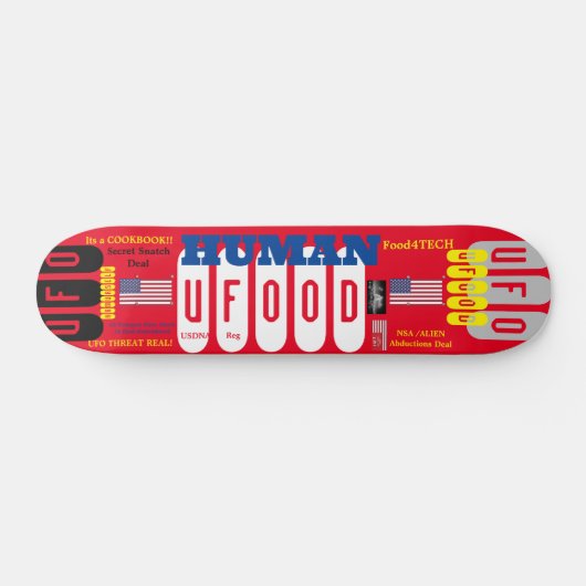 UFOOD 7 3/4" Skateboarddecke Skateboard (Horizontal)