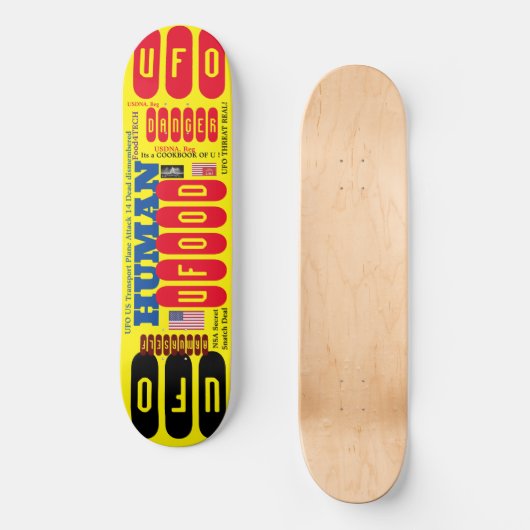 UFOOD DEAL 8 1/4" Skateboard Deck (Vorderseite)