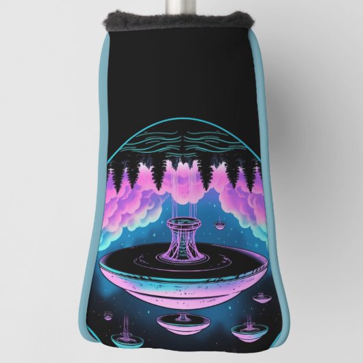 UFOs Alien Invasion Ästhetik Golf Headcover (Rotieren 90)