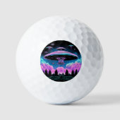 UFOs Alien Invasion Ästhetik Golfball (Vorderseite)