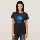 Ufos at Night in Alien Head T-Shirt (Vorne ganz)