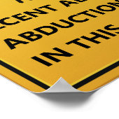 UFO's Entführungen! Alien Spaceship Spaß Poster (Ecke)