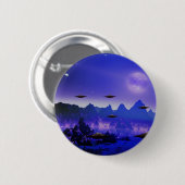 UFOs Galaxien Button (Vorne & Hinten)