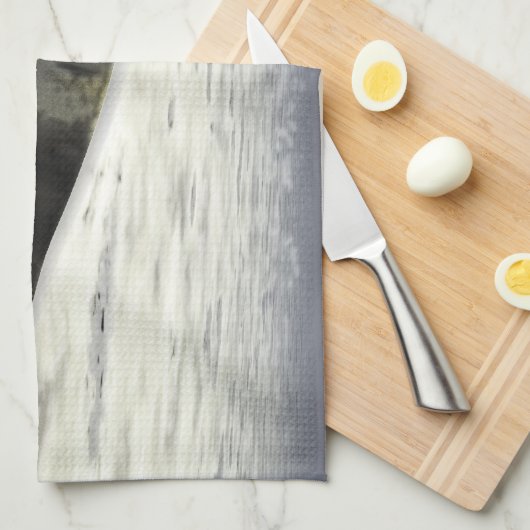 Ufos im Flug Geschirrtuch (Viertel Falte)