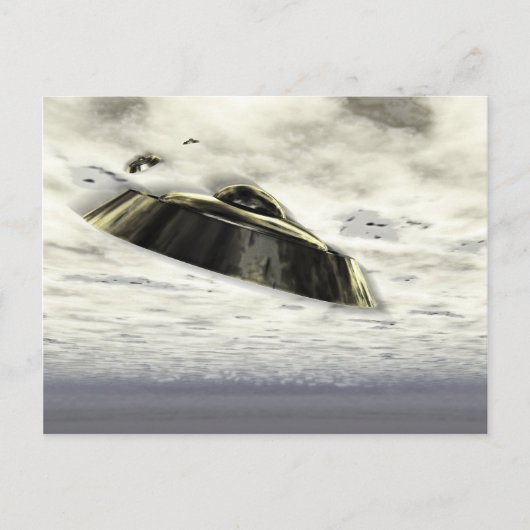 UFOs in Flight Postcard Postkarte (Vorderseite)