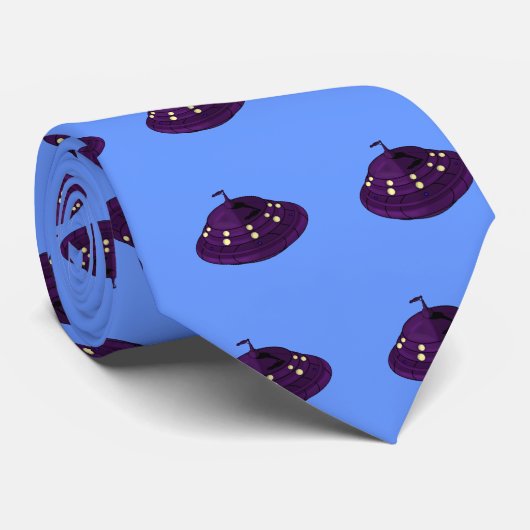 Ufos Krawatte (Gerollt)