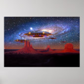 UFO's Over Monument Valley Poster (Vorne)