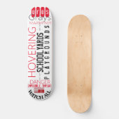 UFOS SCHWEBEN 8 1/4" Skateboard Deck (Vorderseite)