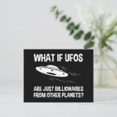 UFOs sind nur Billionen von anderen Planeten Postkarte (Stehend Vorderseite)