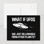 UFOs sind nur Billionen von anderen Planeten Postkarte (Vorne/Hinten)